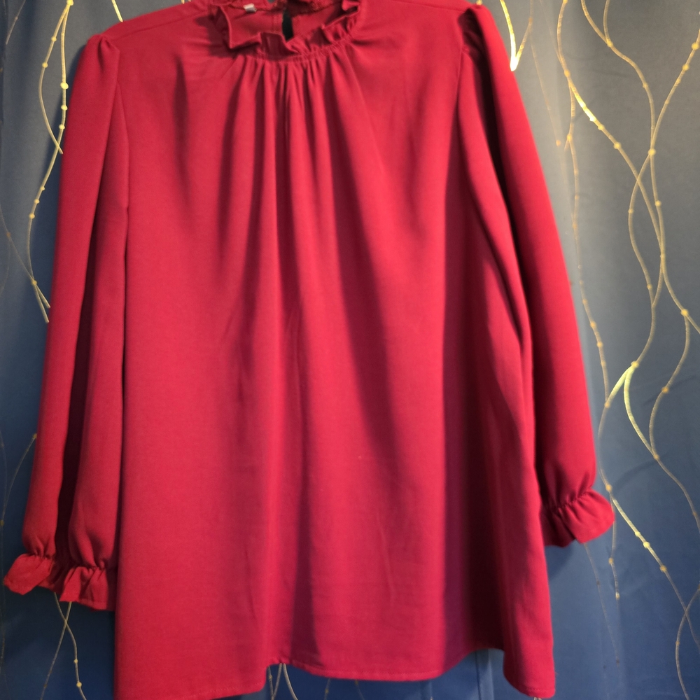 Elegant Red Women's Top